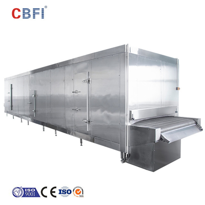 1000KG / H Blast Freezer Tunnel Urządzenia chłodnicze do przechowywania mrożonego Niestandardowy klucz marketingowy
