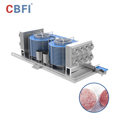 Chłodzenie powietrzem szybka maszyna do zamrażania spiralnego dla ostryg